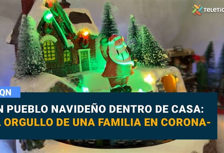 Un pueblo navideño dentro de casa: el orgullo de una familia en Coronado
