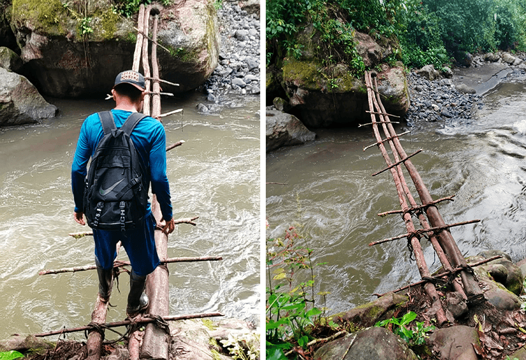 Lluvia, puentes improvisados y 10 horas a pie alejaron de urnas a comunidades cabécares