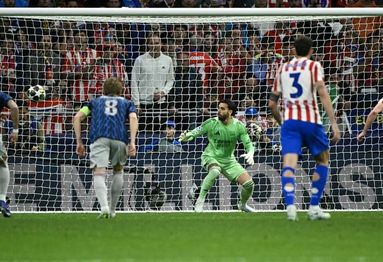 Gol de Julián Álvarez para el Atlético de Madrid/AFP